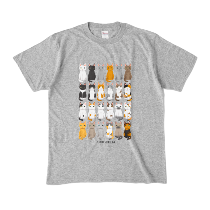 カラーTシャツ - M - 杢グレー (濃色)