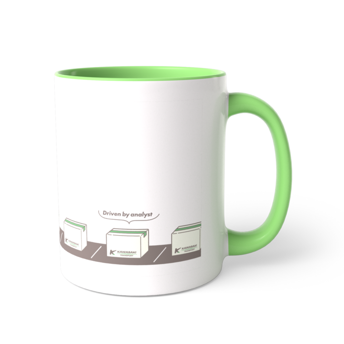 ツートンカラーマグカップ - 直径 8.2cm / 高さ 9.5cm