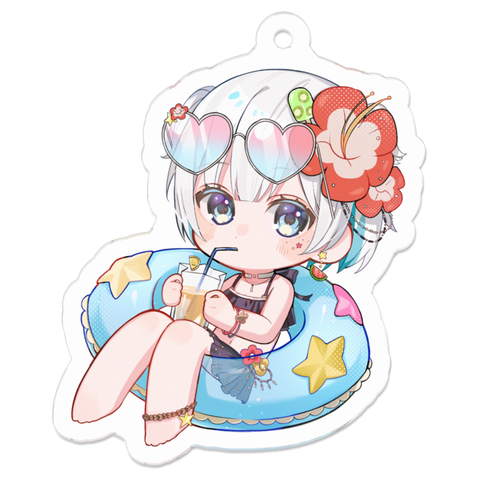 アクリルキーホルダー - 50 x 50 (mm)
