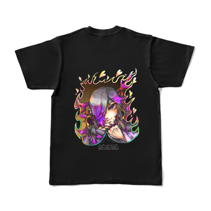 カラーTシャツ背中デザインS