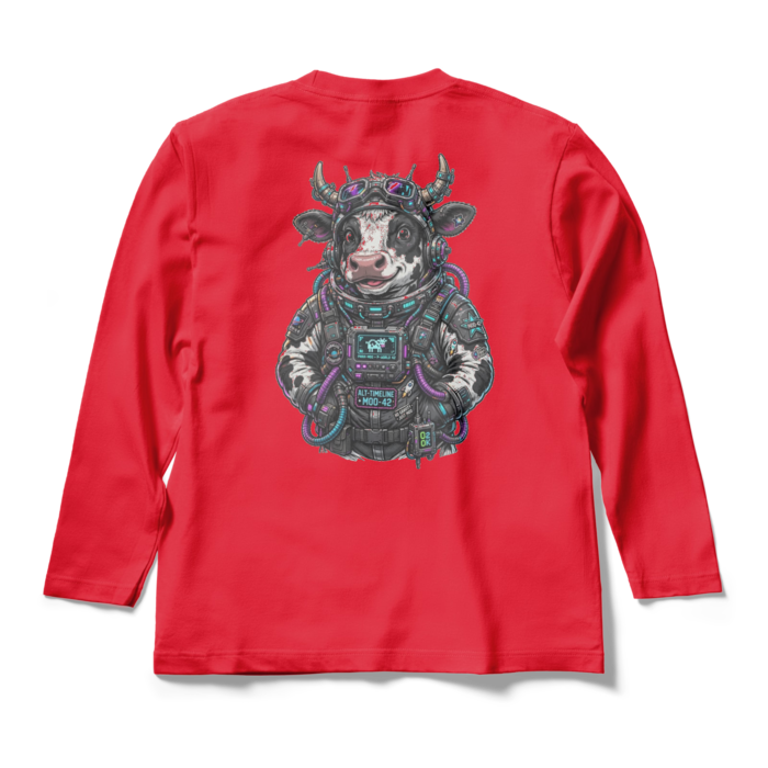 ロングスリーブTシャツ - M - レッド(1)