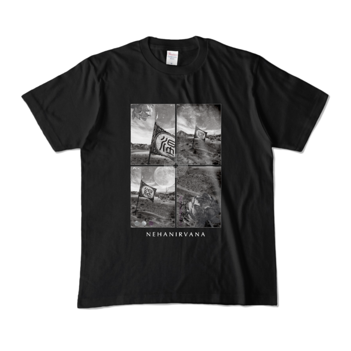NEHAN FLAG TEE / BLACK / M