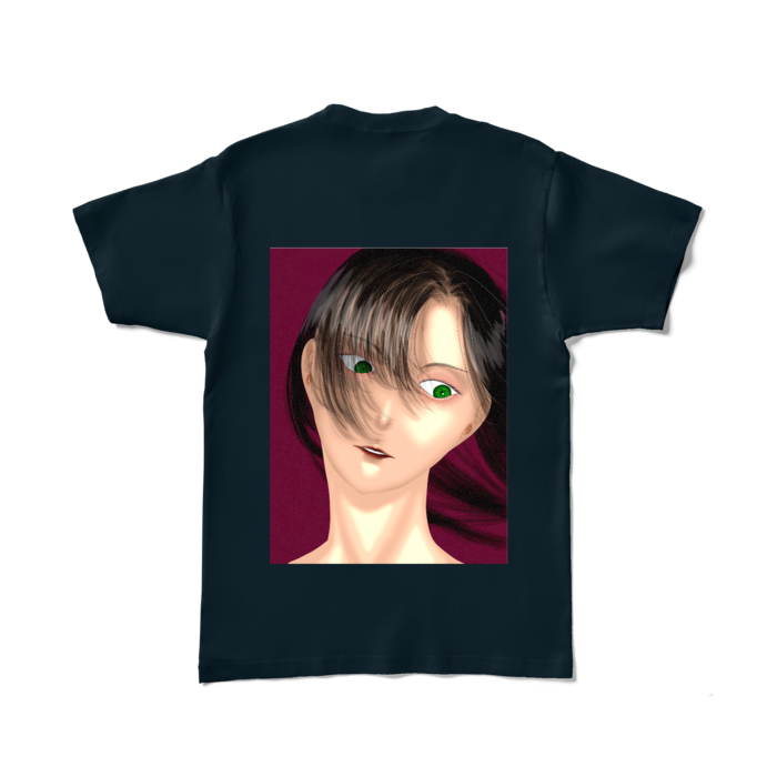 カラーTシャツ - L - ネイビー （濃色）背面