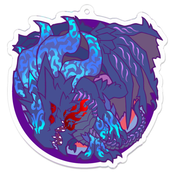 アクリルキーホルダー（コーティング） - 70 x 70 (mm)