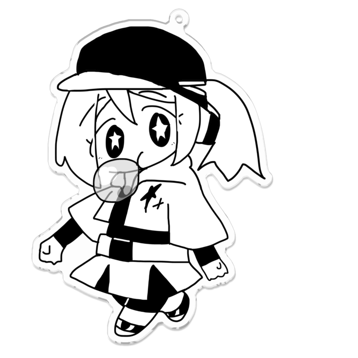 アクリルキーホルダー - 100 x 100 (mm)