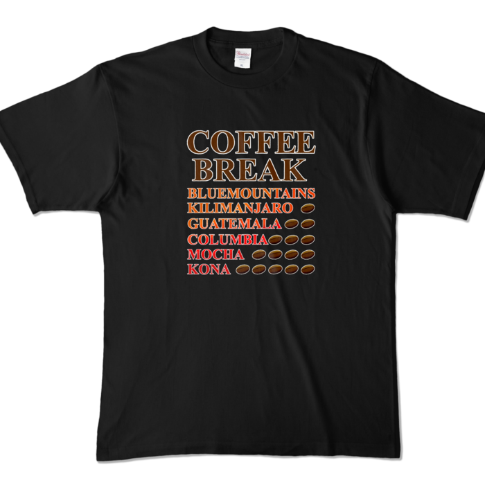 カラーTシャツ - XL - ブラック (濃色)