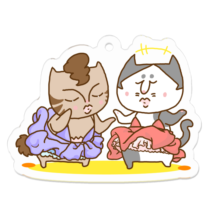 アクリルキーホルダー - 50 x 50 (mm)