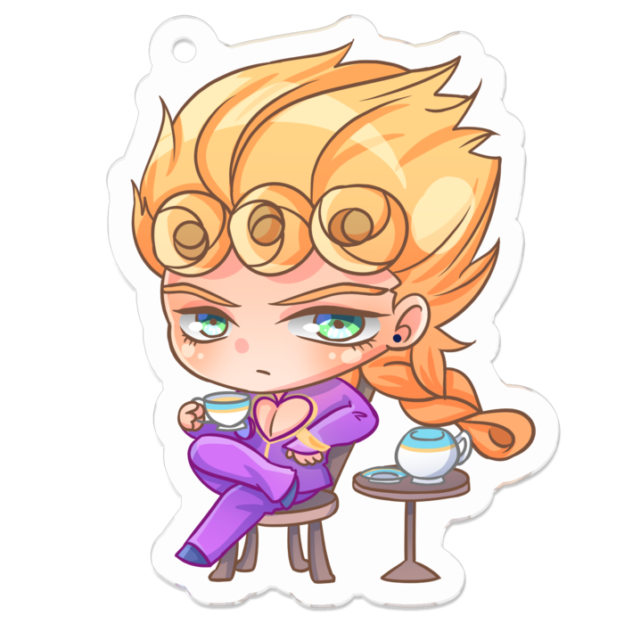 Giorno Giovanna ジョルノ ジョバァーナ ジョジョの奇妙な冒険 黄金の風 Vento Aureo アクリルキーホルダー Merch By Qei Booth