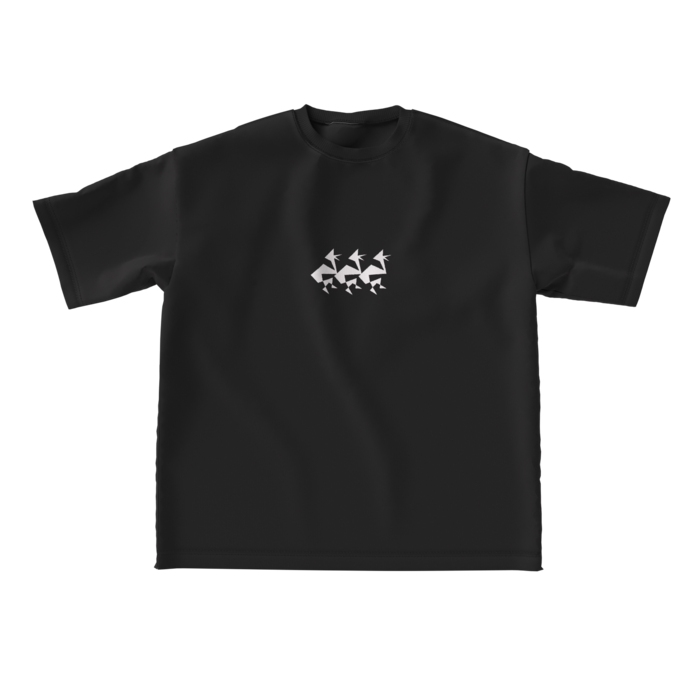ビッグシルエットTシャツ - L - 正面BK