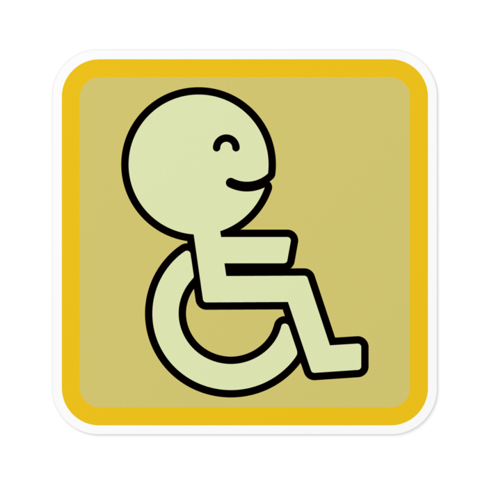 ステッカー - 100 x 100 (mm)