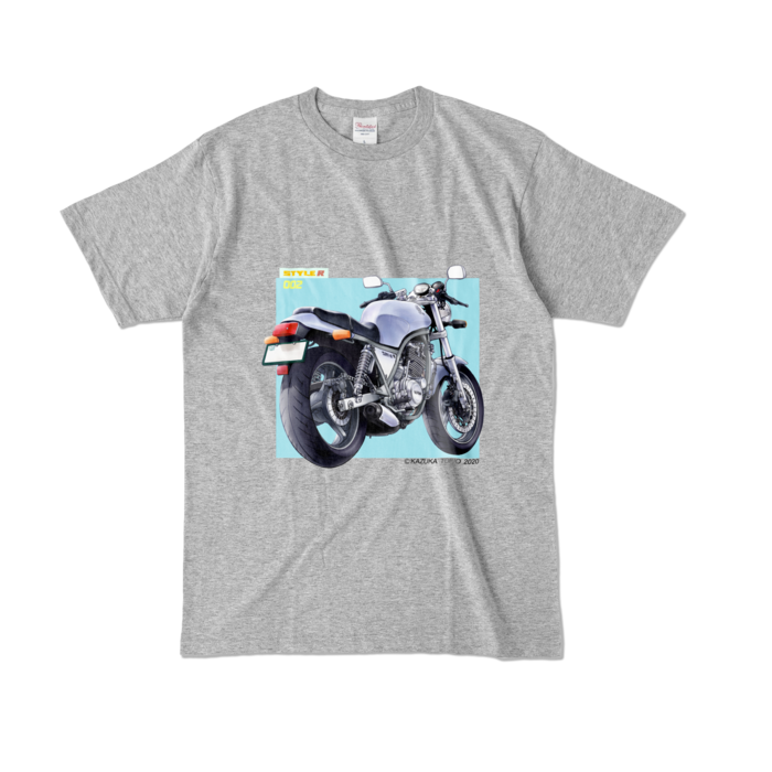 カラーTシャツ - L - 杢グレー (濃色)