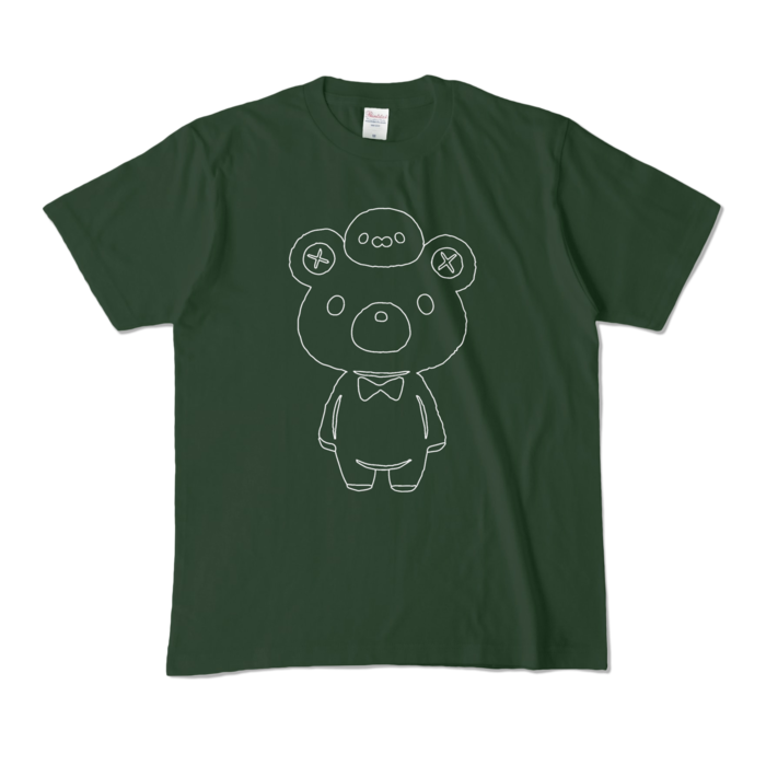 まんじゅうカラーTシャツ - M - フォレスト (濃色)