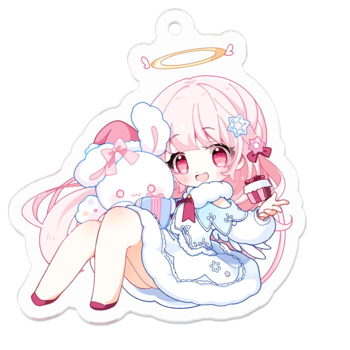 アクリルキーホルダー（コーティング） - 50 x 50 (mm)