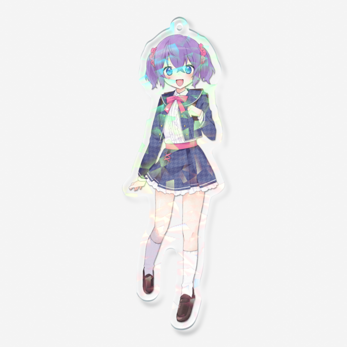ホログラムアクリルキーホルダー - 100 × 100mm