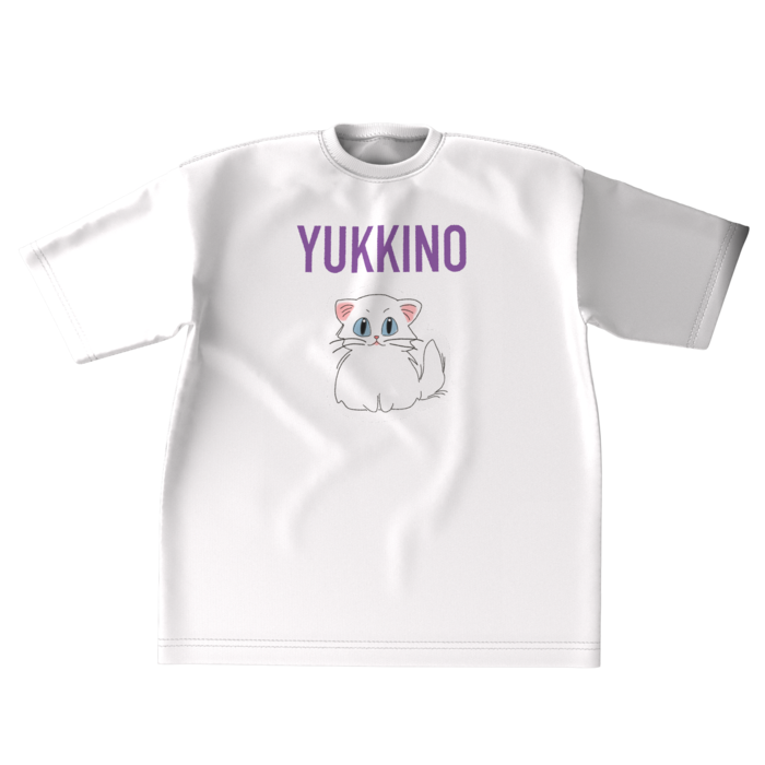 ビッグシルエットTシャツ - XL - 両面 - 紫文字