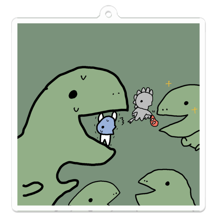 5.ティラノサウルスの餌やり