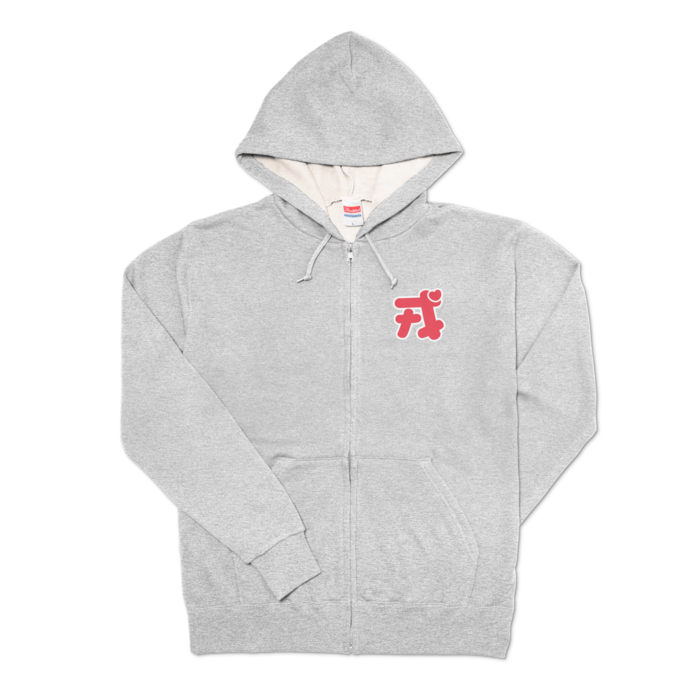 ジップパーカー - L - 杢グレー ☆人気☆