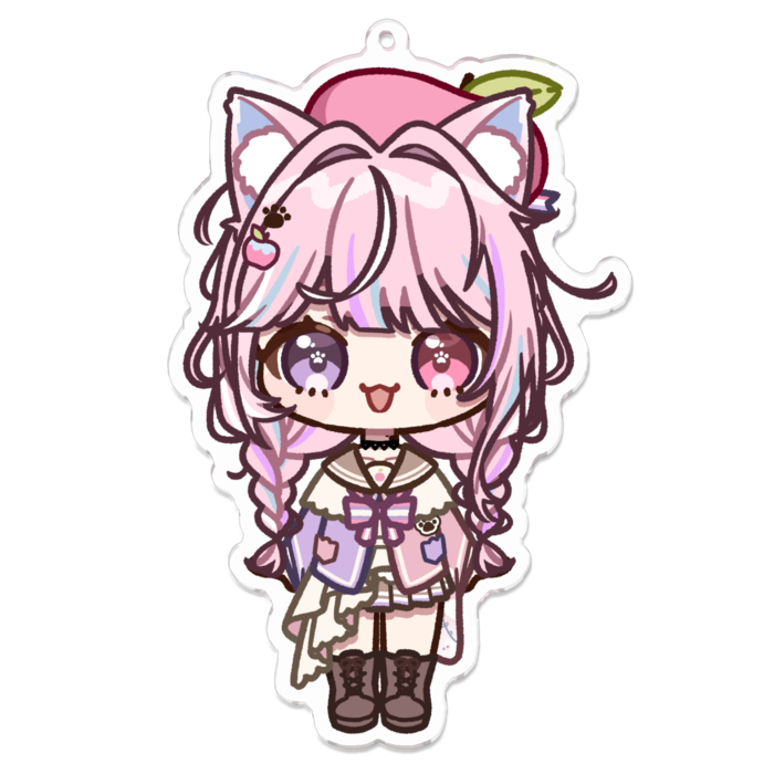 まめぽむアクキー🍏和服セーラーver.