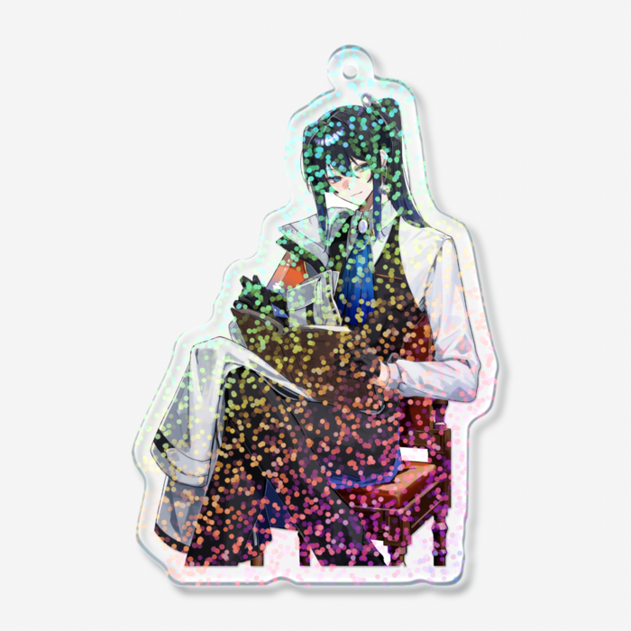 ホログラムアクリルキーホルダー - 70 × 70mm