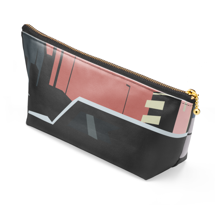 ポーチ - 長さ21.5cm / 高さ10cm - ブラック