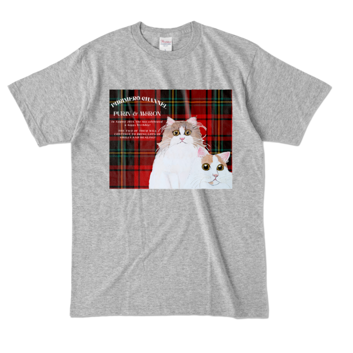 カラーTシャツ - L - 杢グレー (濃色)