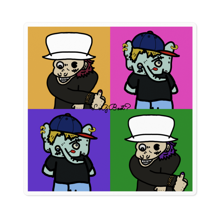 ステッカー - 100 x 100 (mm)