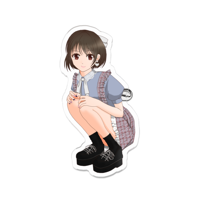 アクリルバッジ - 70 x 70 (mm)