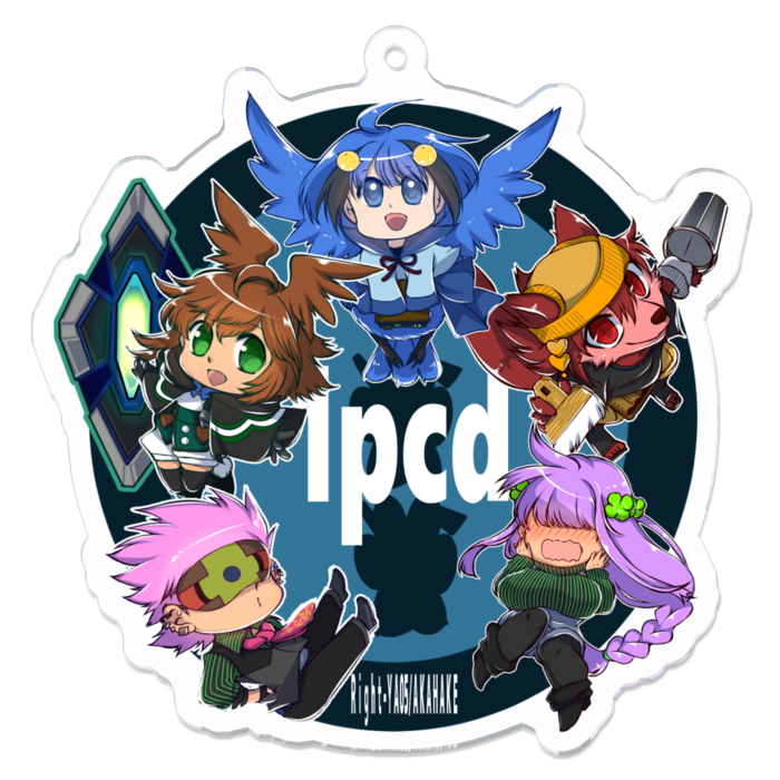 アクリルキーホルダー（コーティング） - 70 x 70 (mm)