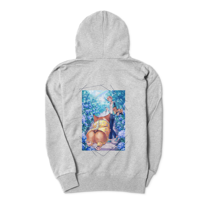 ジップパーカー - S - 杢グレー