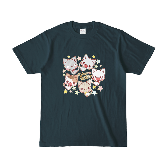 カラーTシャツ(濃色) - S - デニム