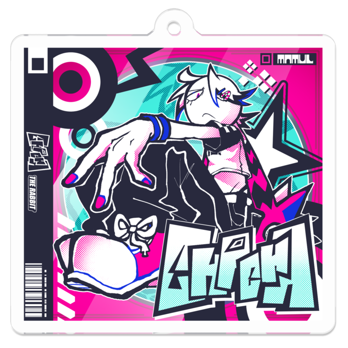 アクリルキーホルダー - 50 x 50 (mm)