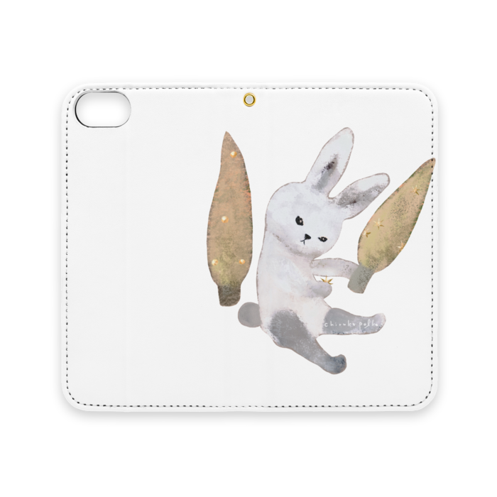 手帳型iPhoneケース(ベルトなし) - iPhone 8 / 7 / SE2 - ストラップ穴 あり