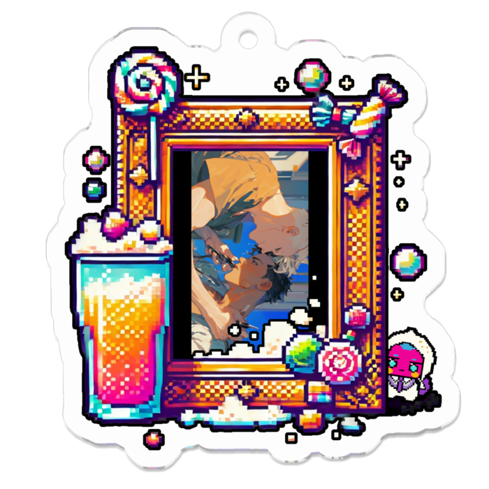 アクリルキーホルダー - 50 x 50 (mm)