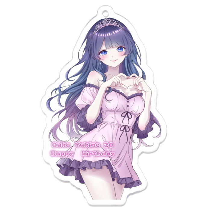 アクリルキーホルダー - 70 x 70 (mm)