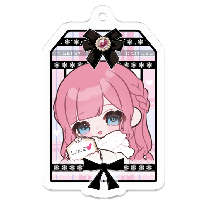 アクリルキーホルダー - 50 x 50 (mm)