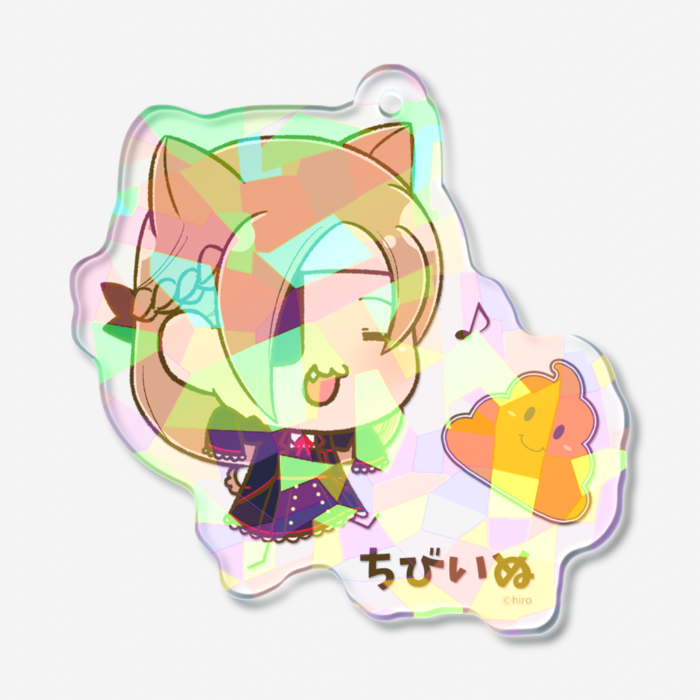 ホログラムアクリルキーホルダー - 50 × 50mm