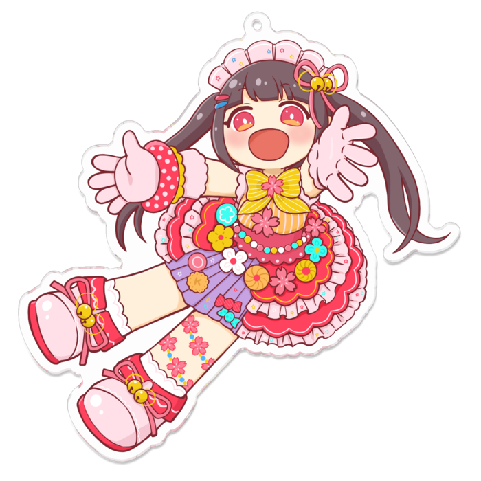 アクリルキーホルダー - 100 x 100 (mm)