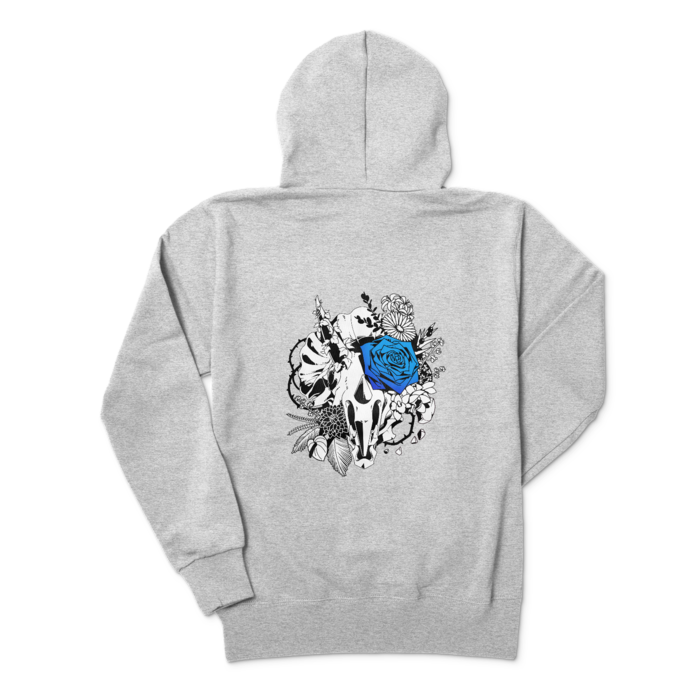 ジップパーカー - M - 杢グレー