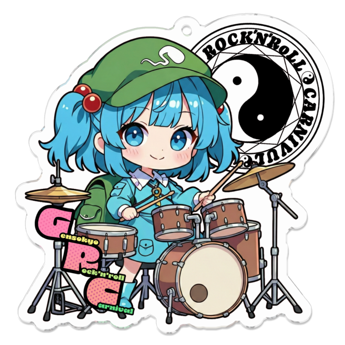 アクリルキーホルダー - 70 x 70 (mm)