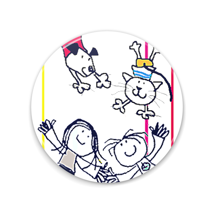 たのしいな・缶ミラー - 75mm