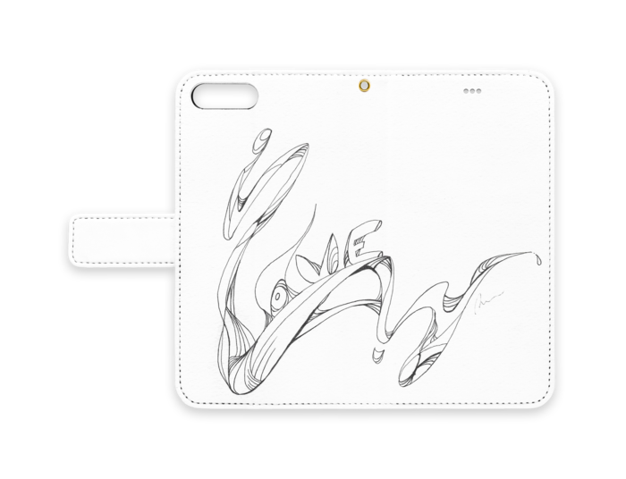 手帳型iPhoneケース - iPhone7 Plus - ストラップ穴 あり(1)