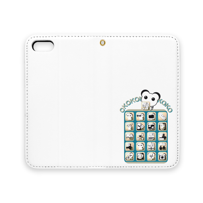 手帳型iPhoneケース（ベルトなし） - iPhone 5 / 5s / SE - ストラップ穴 あり