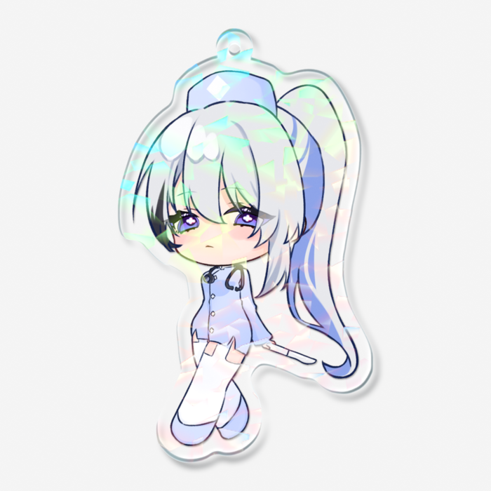 ホログラムアクリルキーホルダー - 70 × 70mm