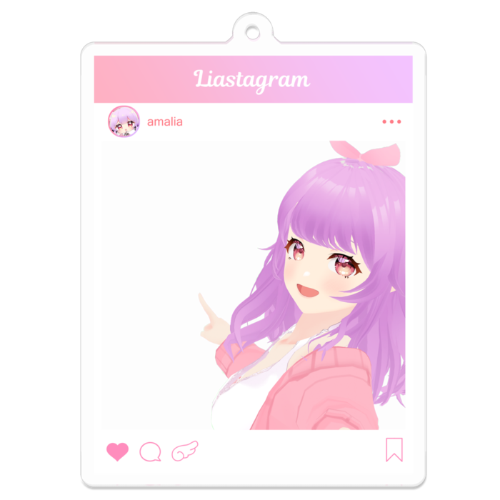 アクリルキーホルダー - 70 x 70 (mm)