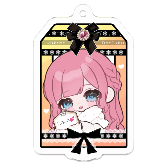 アクリルキーホルダー - 50 x 50 (mm)