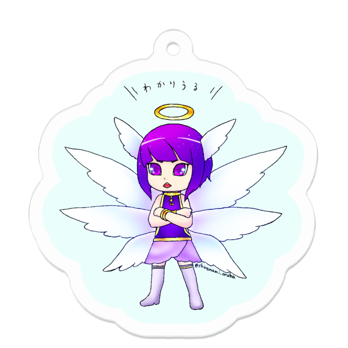 アクリルキーホルダー - 50 x 50 (mm)