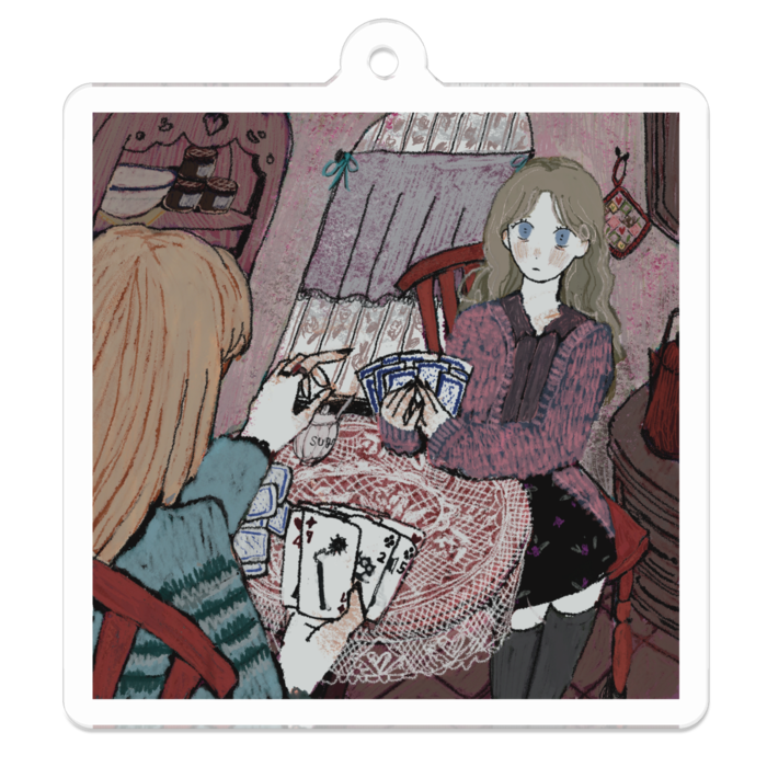 アクリルキーホルダー - 50 x 50 (mm)