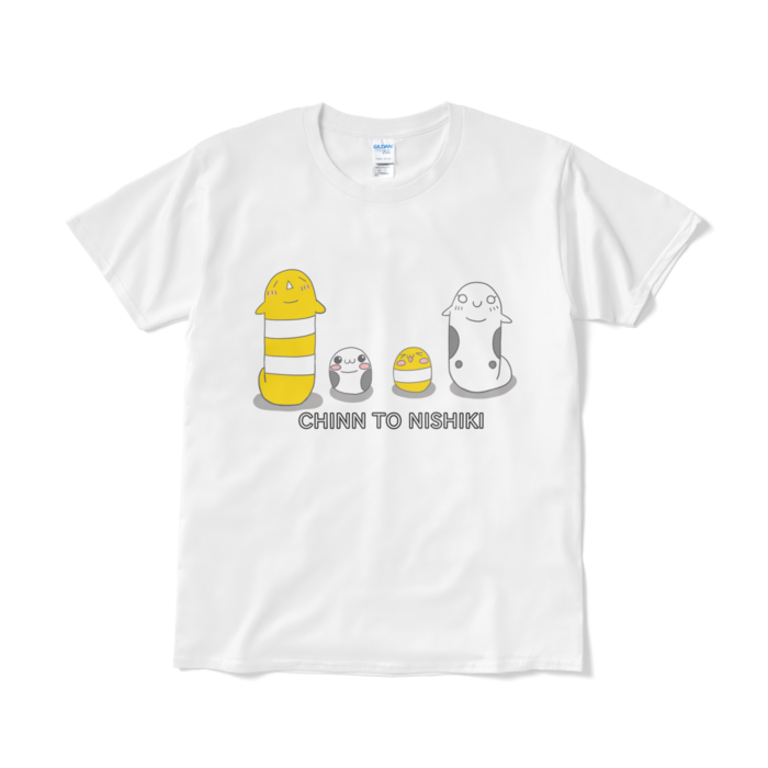 ちんとにしきTシャツ - L - ホワイト