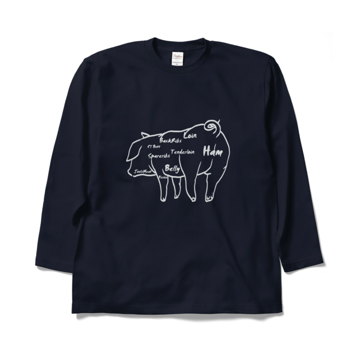 ロングスリーブTシャツ - XL - ネイビー