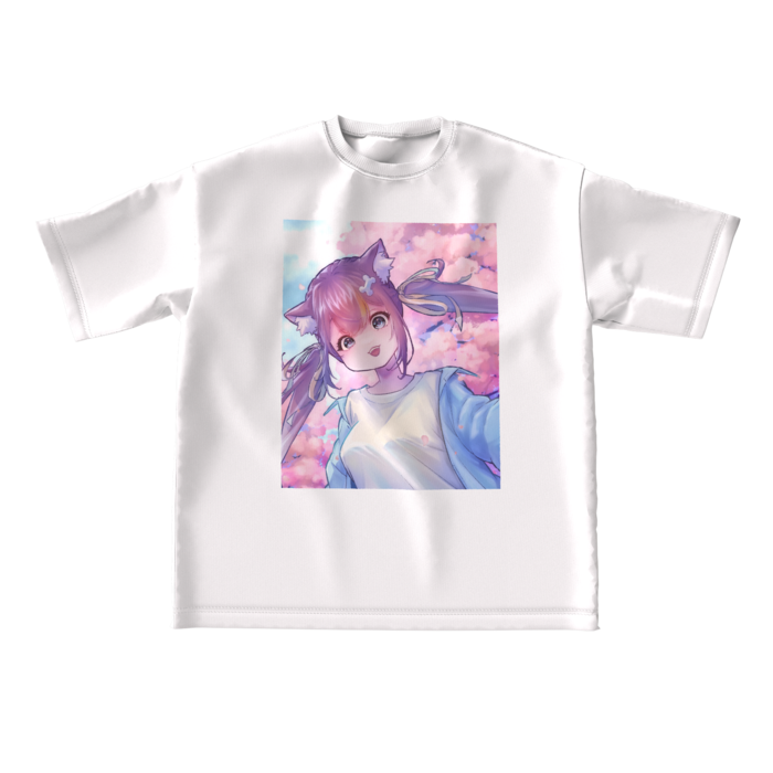 ビッグシルエットTシャツ - L - 両面